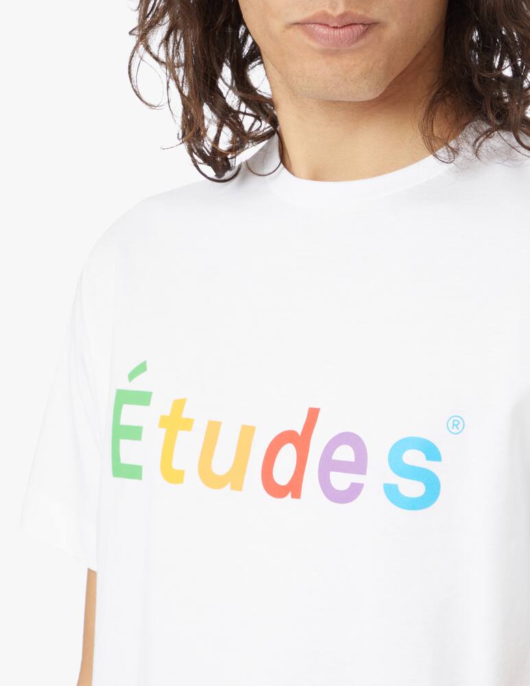 rinascente Etudes Multicolor logo t-shirt - white