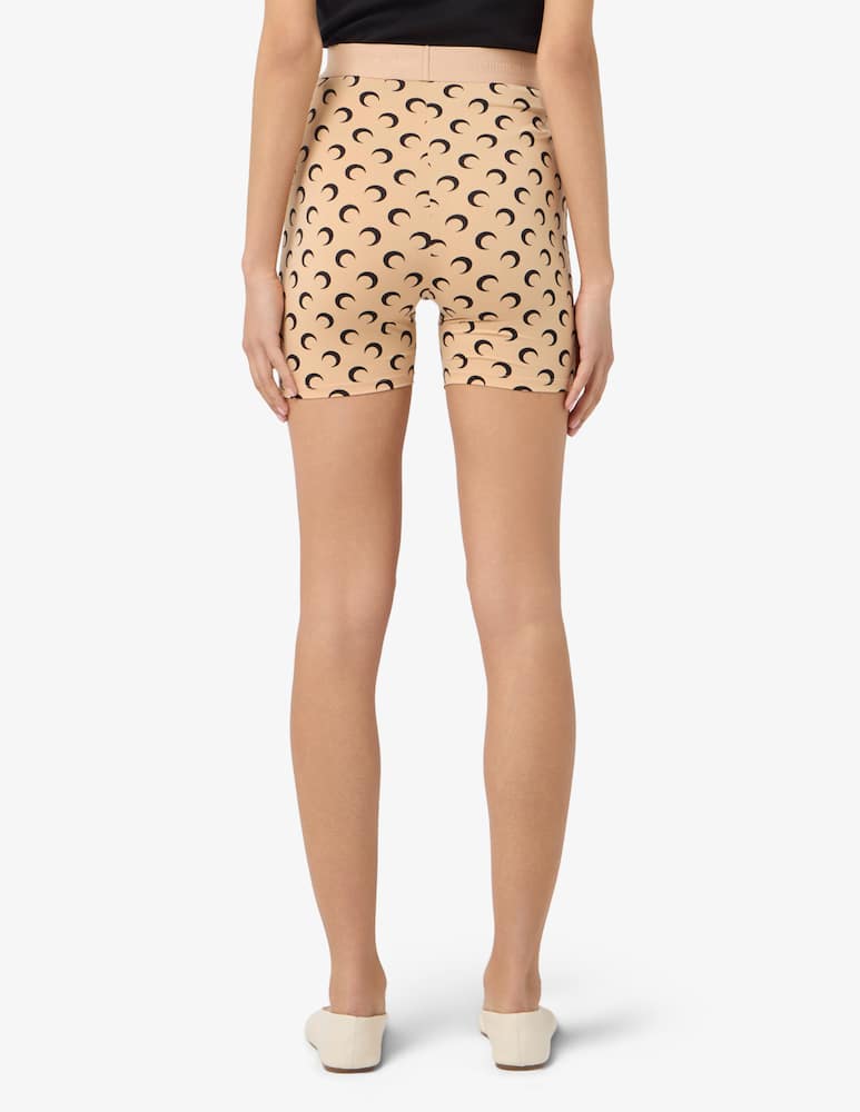 rinascente Marine Serre Moon print jersey mini shorts