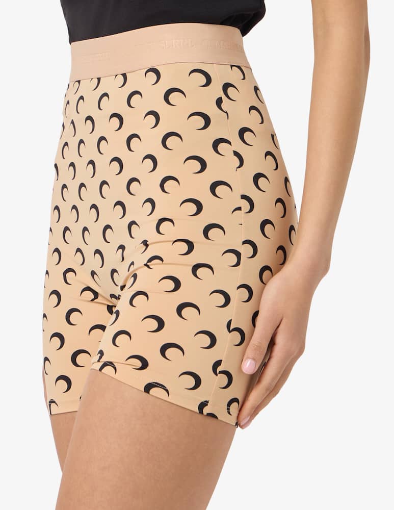 Marine Serre Moon print jersey mini shorts - picture 4 Marine Serre Moon print jersey mini shorts - picture 4