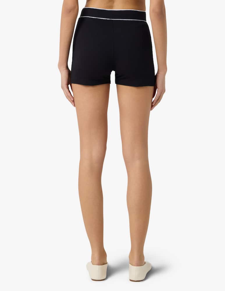 Marine Serre Ribbed jersey drawstring shorts - picture 3 Marine Serre Ribbed jersey drawstring shorts - picture 3