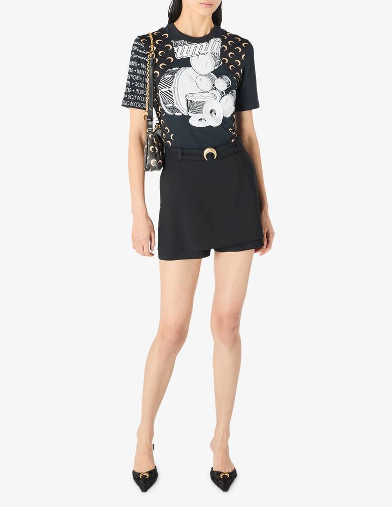 rinascente Marine Serre Drum print jersey t-shirt