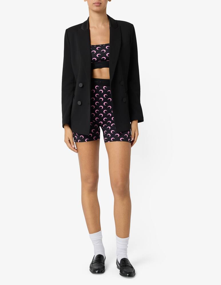 rinascente Marine Serre Moon printed biker shorts