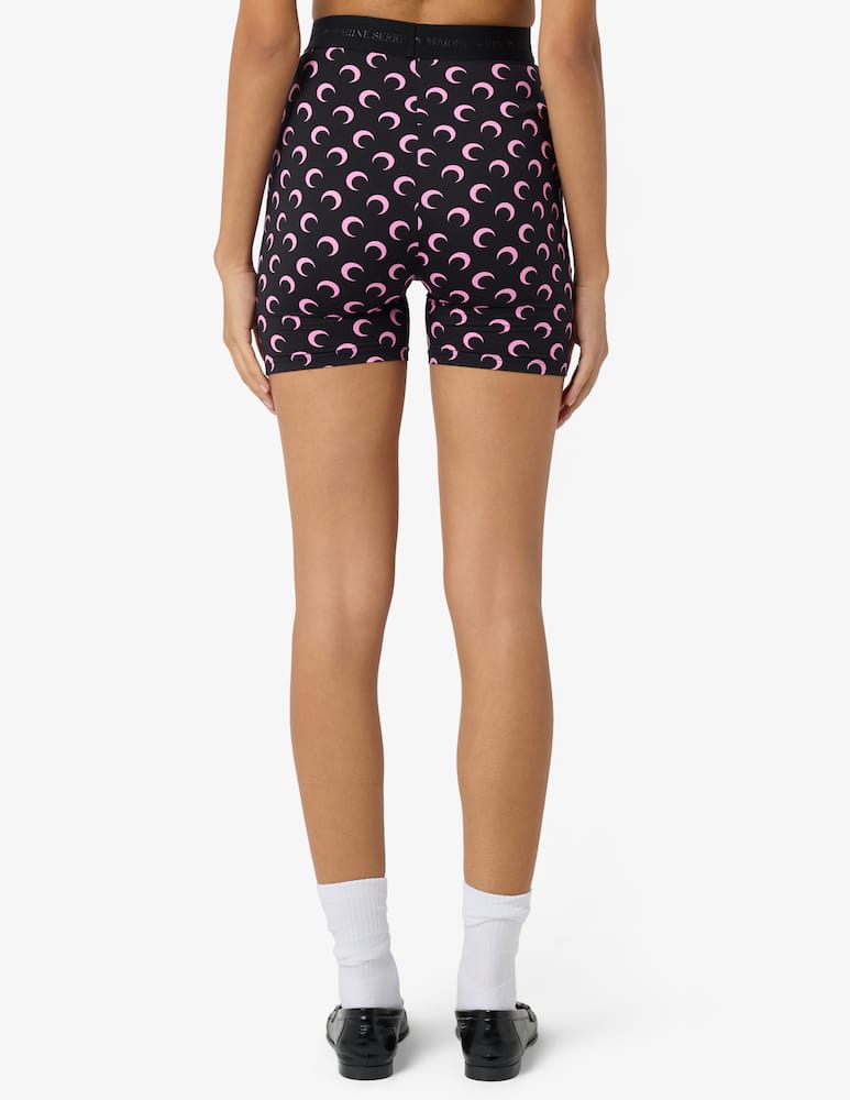 rinascente Marine Serre Moon printed biker shorts
