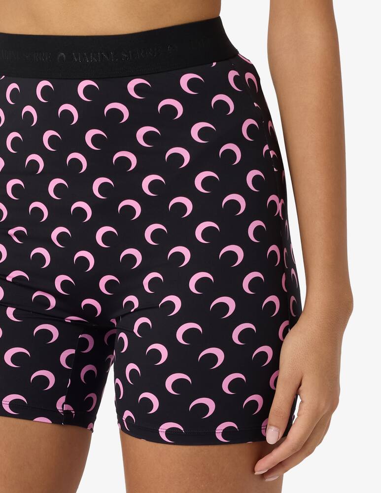 rinascente Marine Serre Moon printed biker shorts
