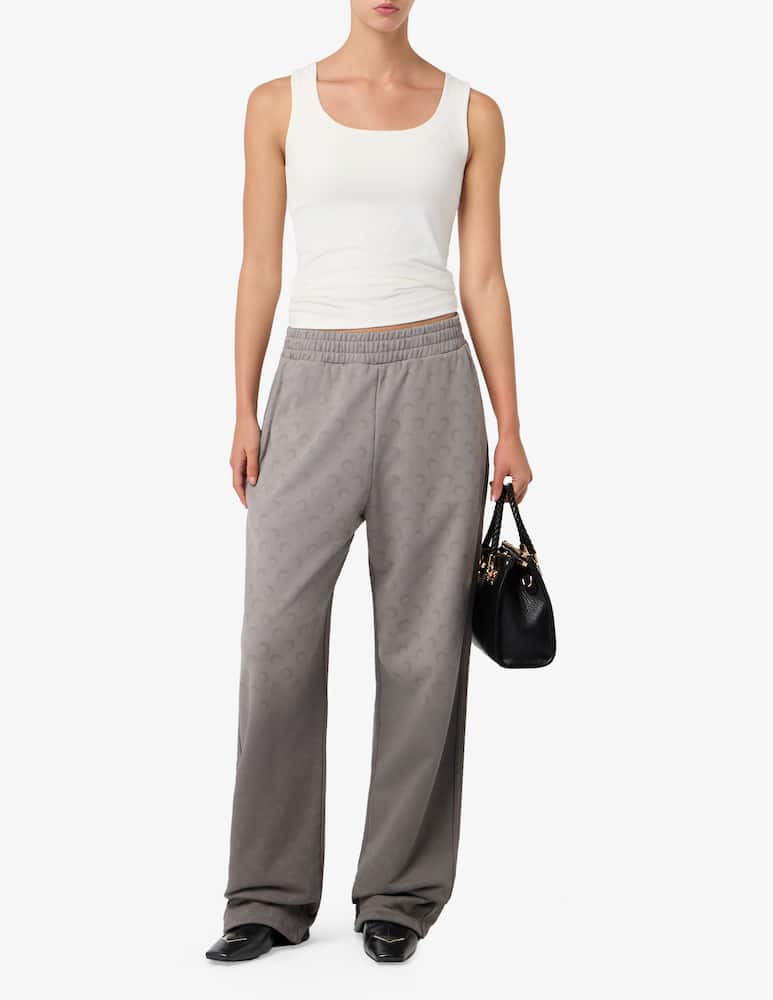 rinascente Marine Serre Faded moon fleece sweatpants