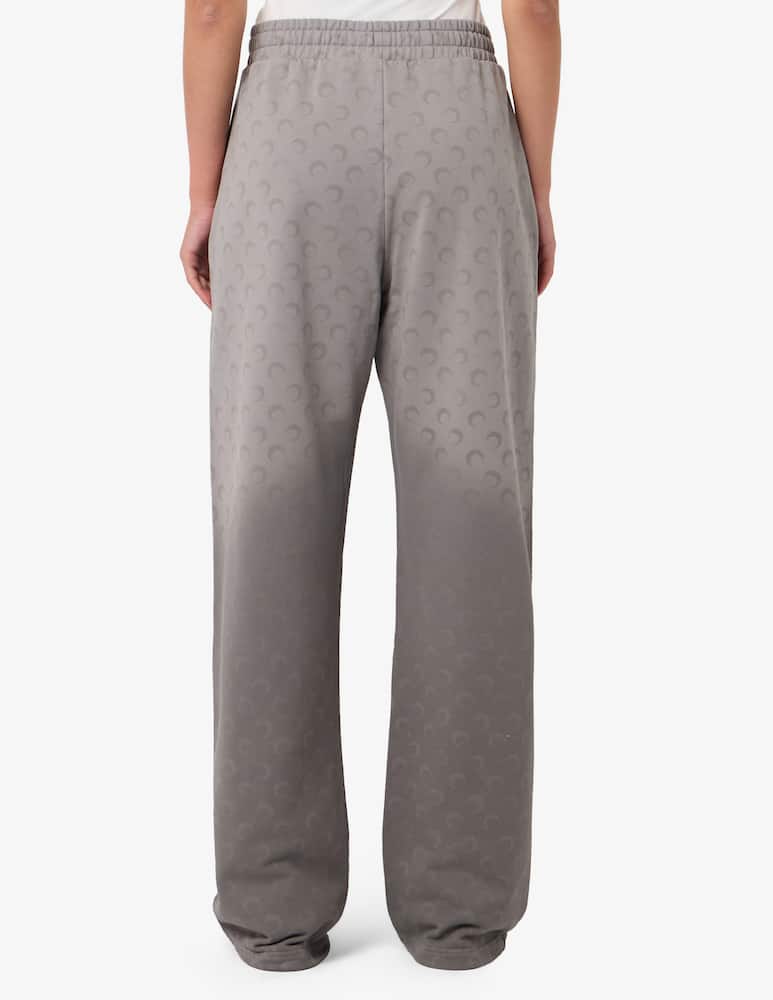 rinascente Marine Serre Faded moon fleece sweatpants