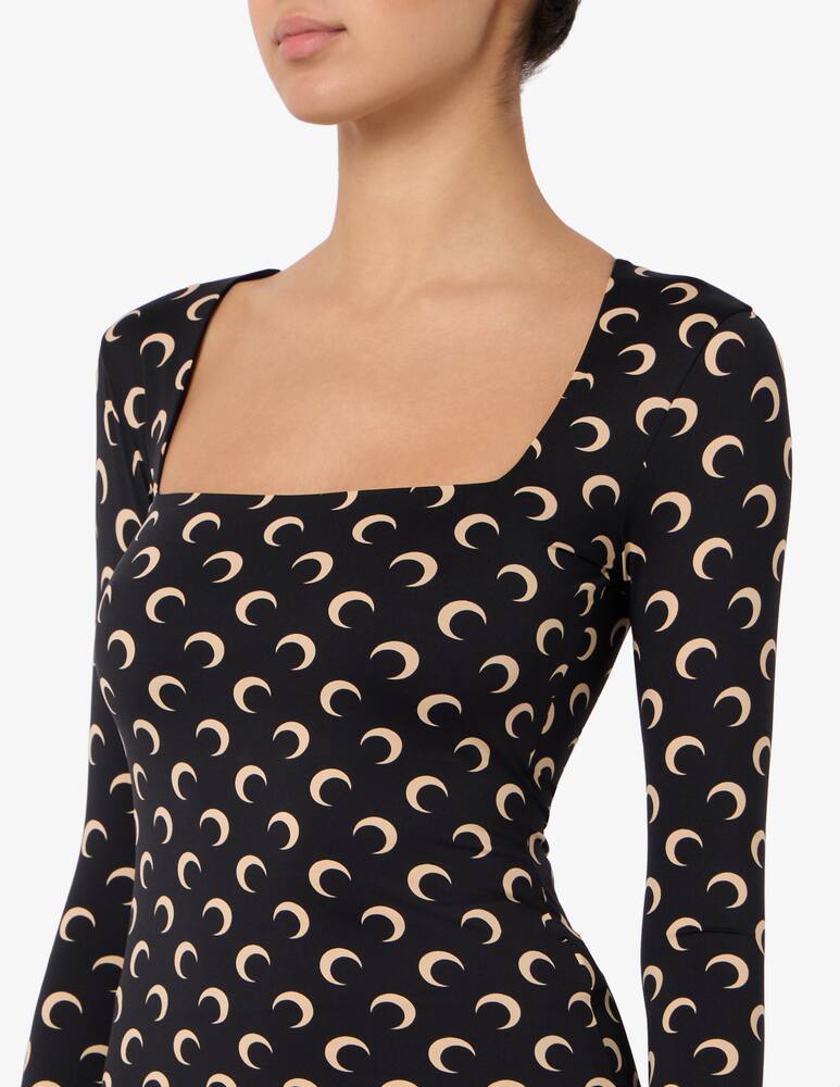 rinascente Marine Serre Top a maniche lunghe con scollatura quadrata