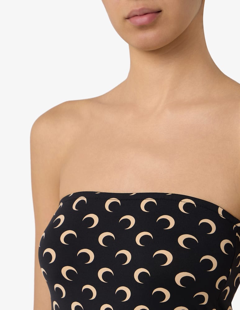 Marine Serre Top bustier jersey con lune - immagine 4 Marine Serre Top bustier jersey con lune - immagine 4