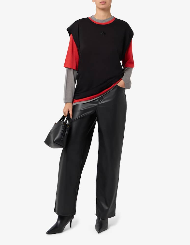 Marine Serre Set 3 t-shirt in jersey merino - immagine 2 Marine Serre Set 3 t-shirt in jersey merino - immagine 2