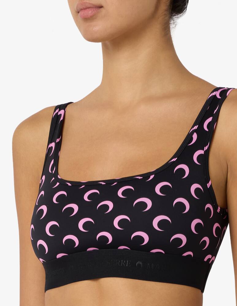 rinascente Marine Serre Moon printed jersey sports bra