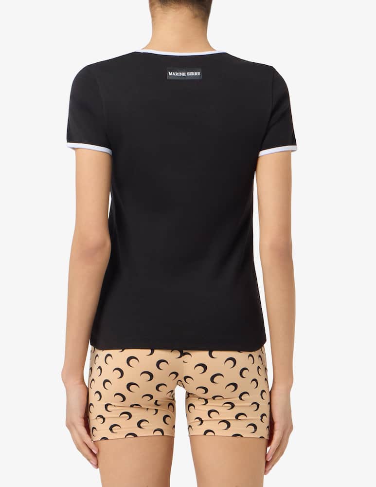 rinascente Marine Serre T-shirt logo moon in jersey