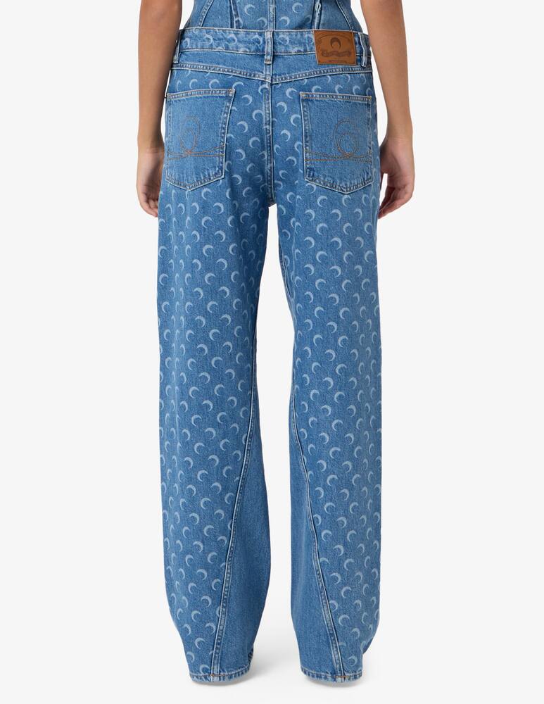 Marine Serre Jeans baggy Moon - immagine 2