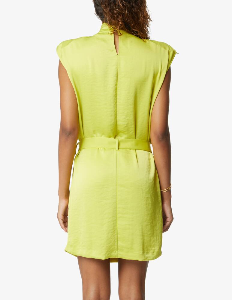 rinascente RECC Paris Vestito corto senza manica con cintura - Verde