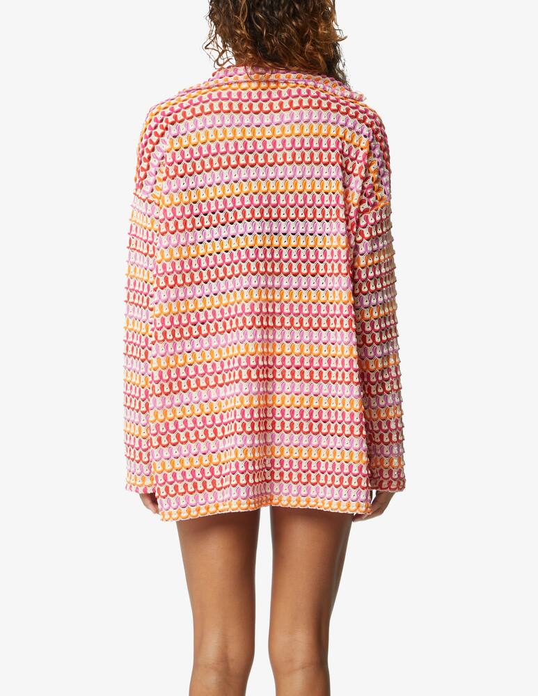 rinascente RECC Paris Camicia oversize in crochet - Beige