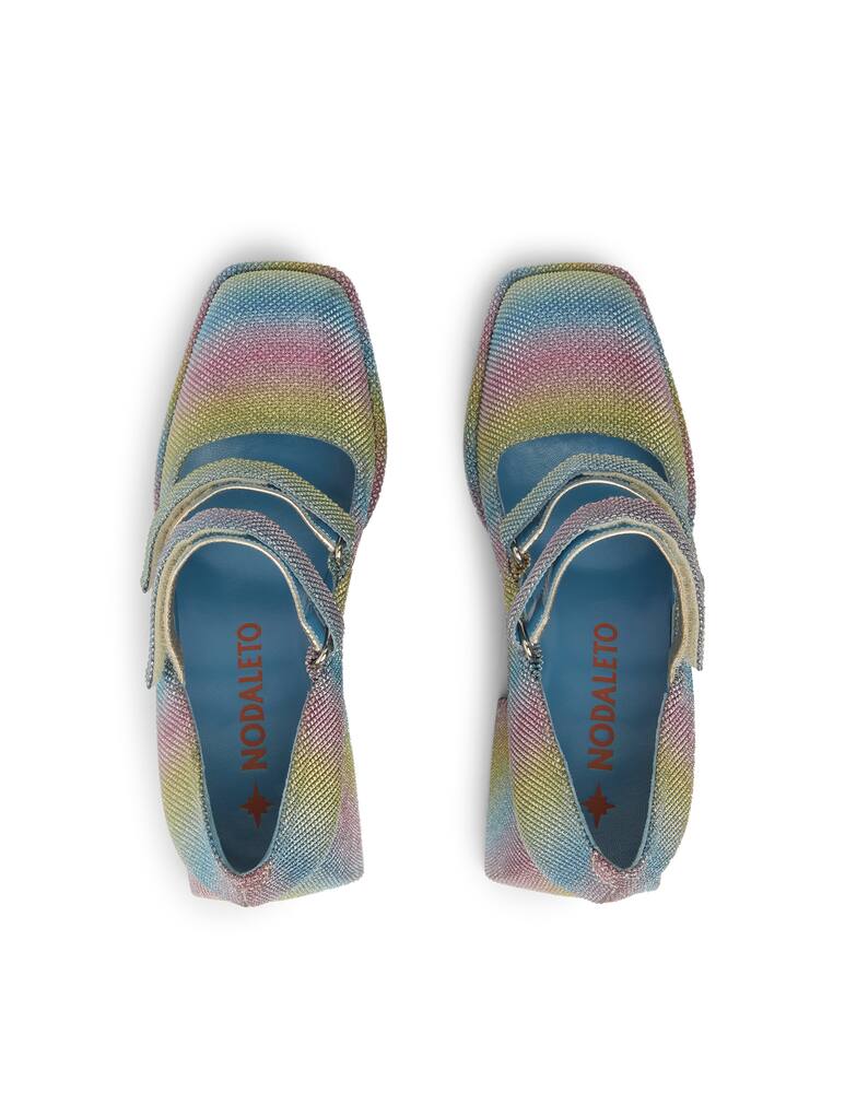 rinascente Nodaleto Bulla babies block heel pumps - light blue