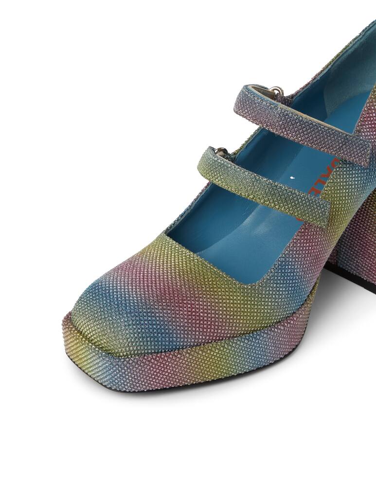 rinascente Nodaleto Bulla babies block heel pumps - light blue