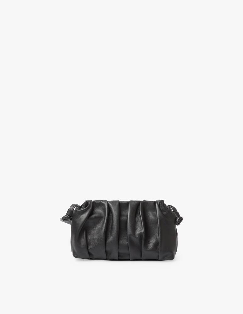 rinascente Elleme Vague mini leather crossbody bag - black