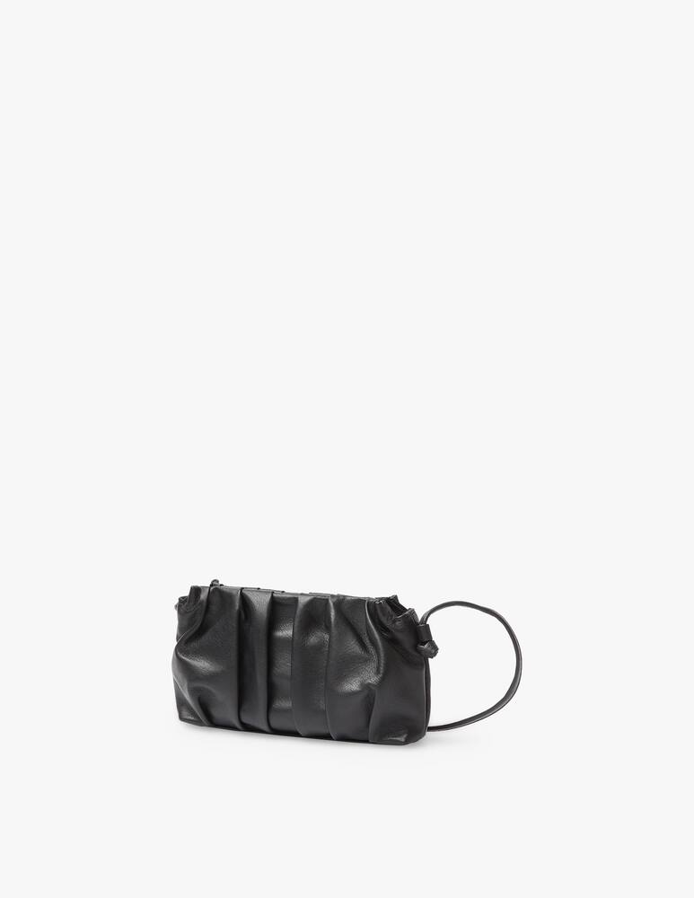 rinascente Elleme Vague mini leather crossbody bag - black