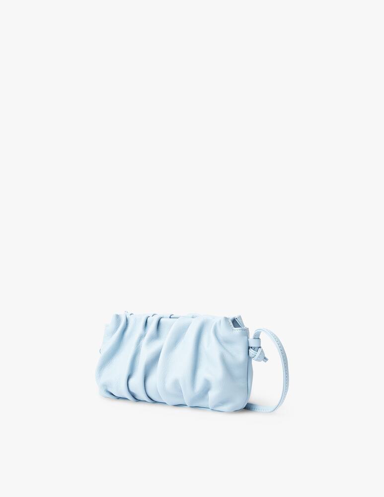 rinascente Elleme Vague mini leather crossbody bag - light blue