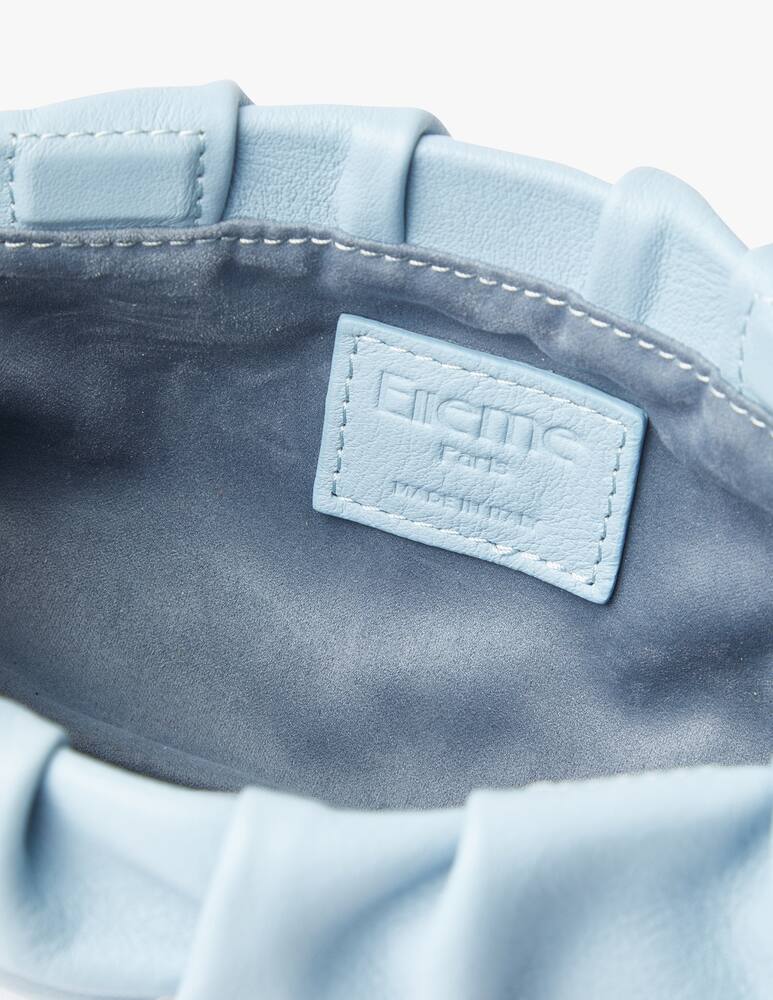 rinascente Elleme Vague mini leather crossbody bag - light blue