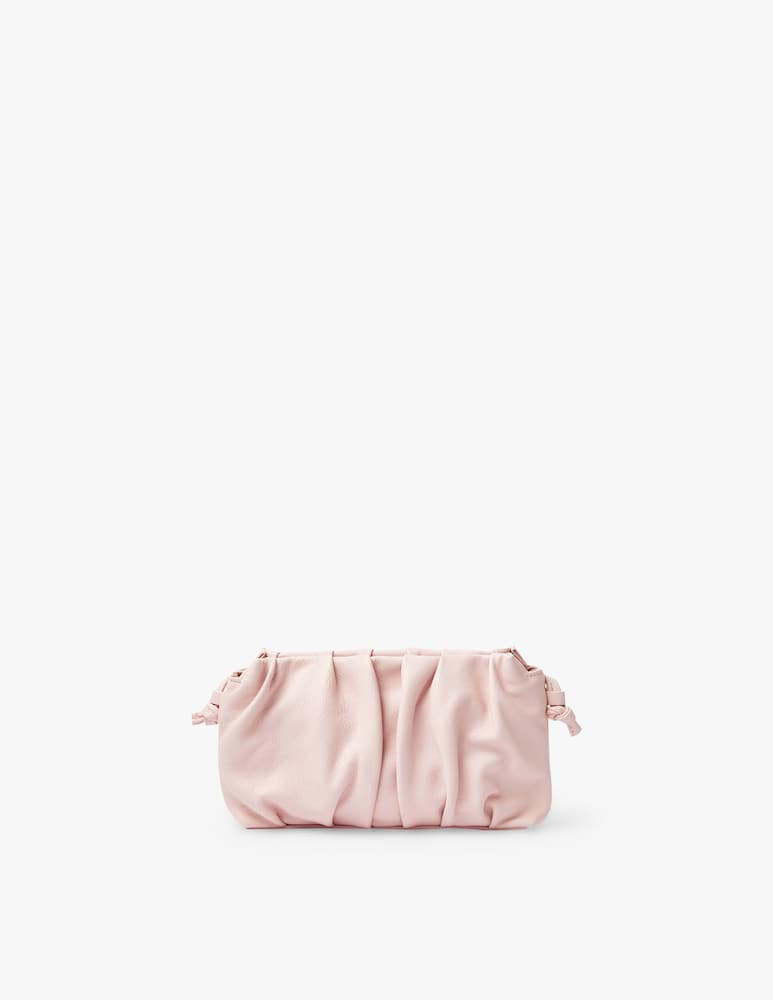 rinascente Elleme Vague mini leather crossbody bag - pink