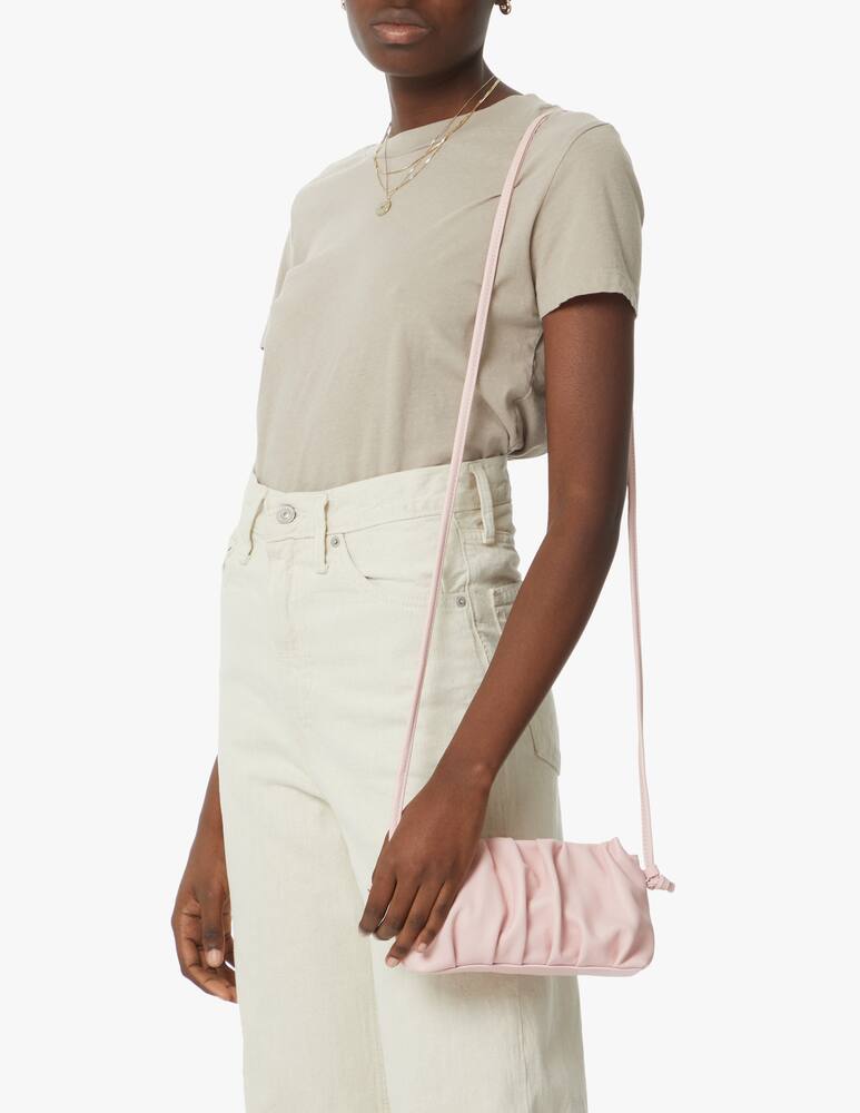 rinascente Elleme Vague mini leather crossbody bag - pink