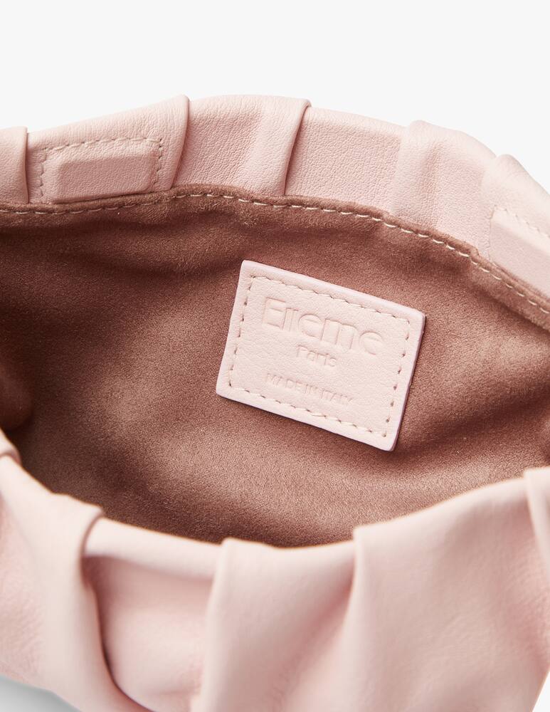 rinascente Elleme Vague mini leather crossbody bag - pink