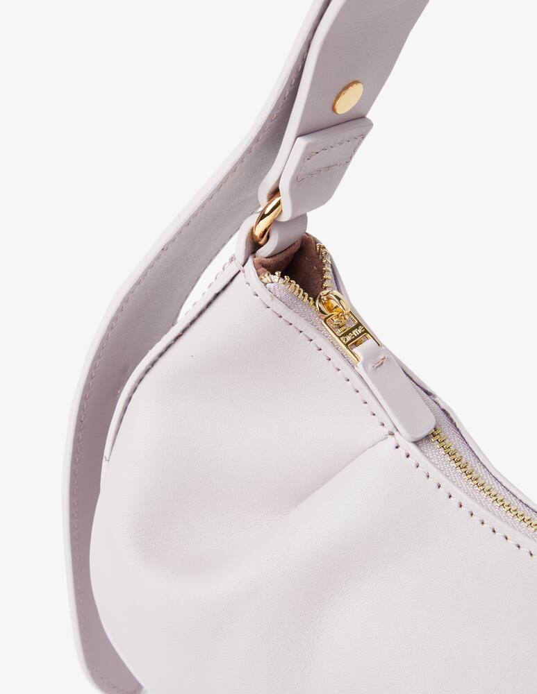 rinascente Elleme Dimple Moon Small Leather bag - Lilac