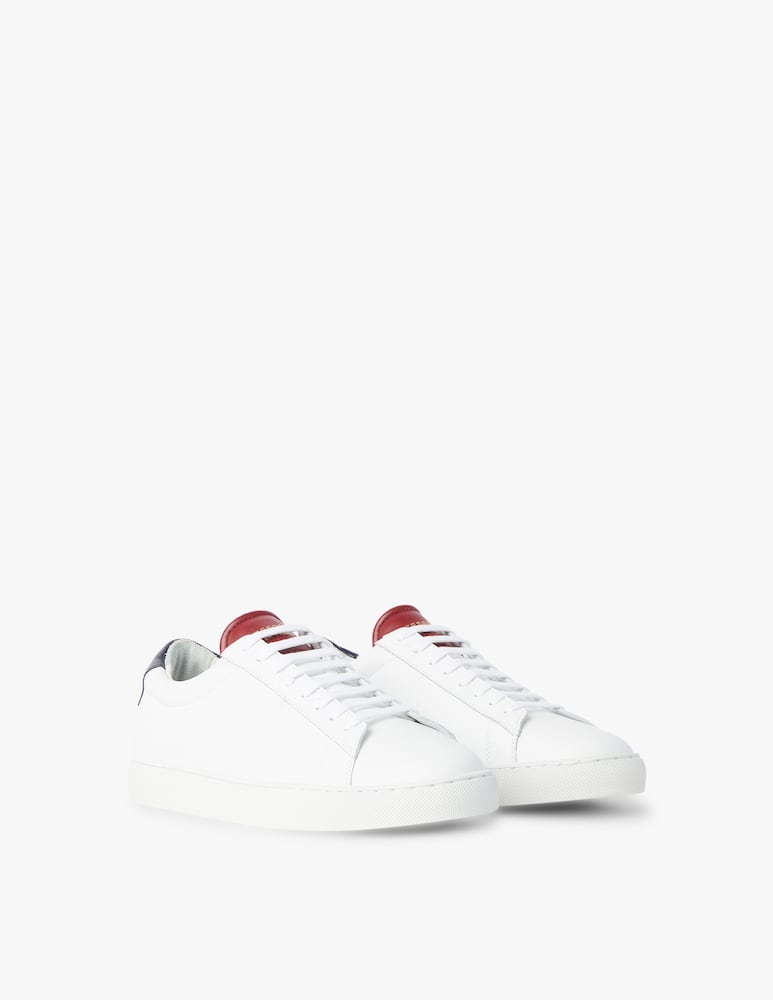 rinascente Zespa Sneakers bassa f cass nappa tallone contrasto - bianco