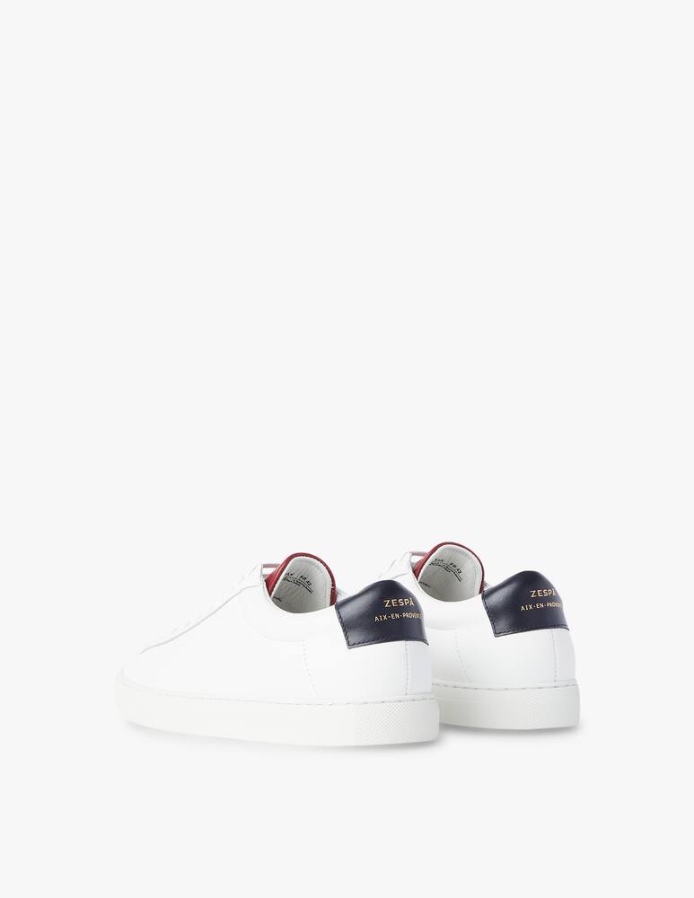 rinascente Zespa Sneakers bassa f cass nappa tallone contrasto - bianco