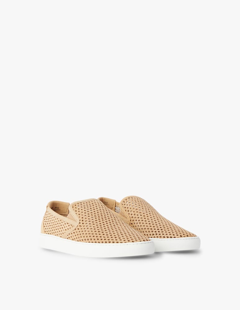 rinascente Zespa Perforated nabuk espadrillas shoes - beige