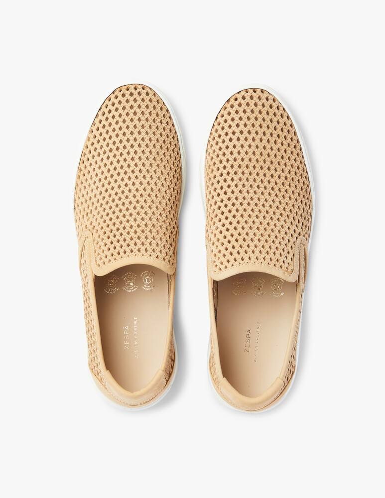 rinascente Zespa Perforated nabuk espadrillas shoes - beige