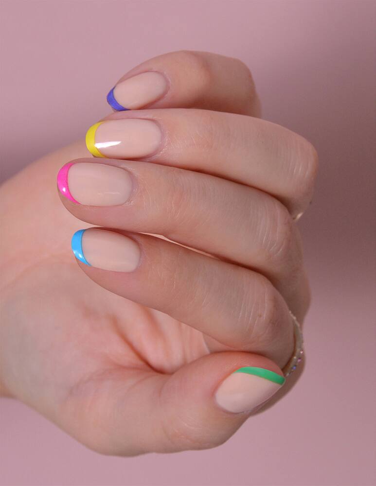 rinascente Le Mini Macaron Mini Stickers Per Unghie Rainbow vibes