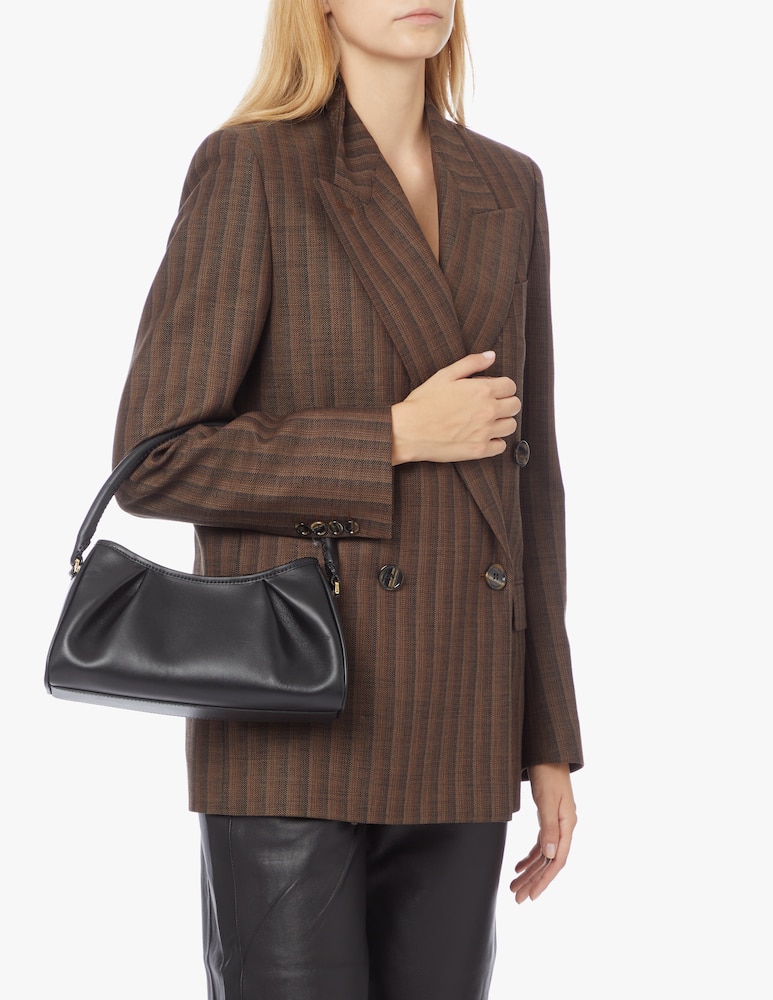 rinascente Elleme Dimple leather hangbag - black