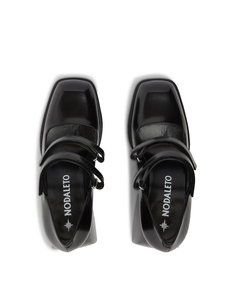 rinascente Nodaleto Bulla babies leather block heel pumps - black