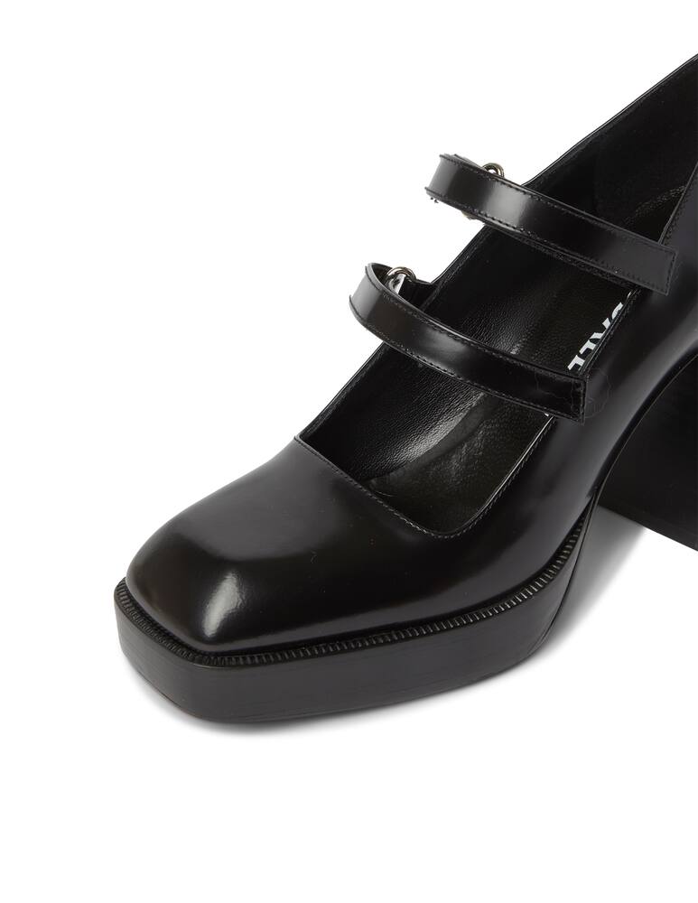 rinascente Nodaleto Bulla babies leather block heel pumps - black