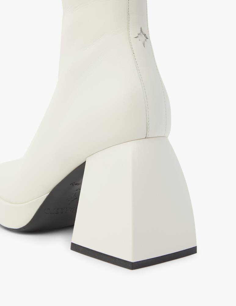 rinascente Nodaleto Stivaletti in pelle Bulla Corta - bianco