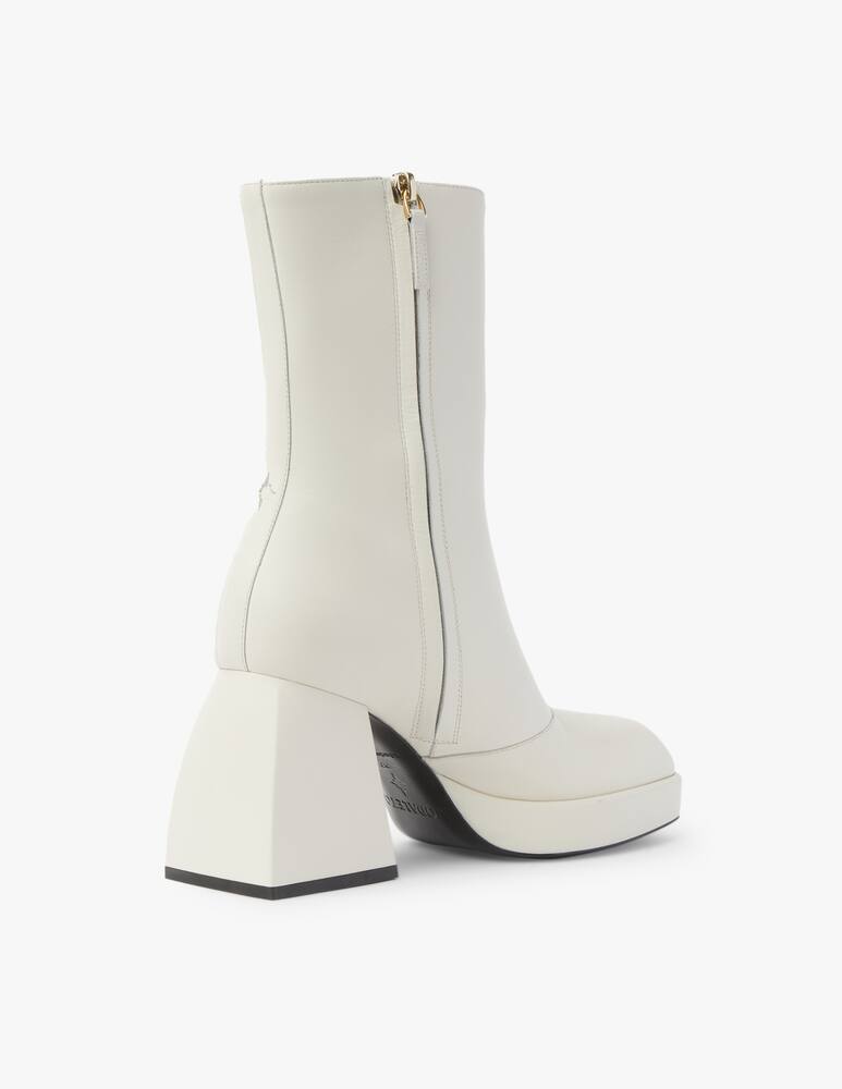 rinascente Nodaleto Stivaletti in pelle Bulla Corta - bianco