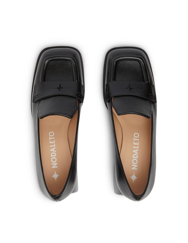 rinascente Nodaleto Bulla Cara leather block heel pumps - black