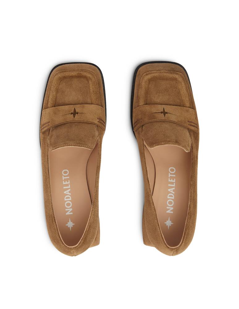 rinascente Nodaleto Décolleté in pelle con tacco largo Bulla Cara - marrone