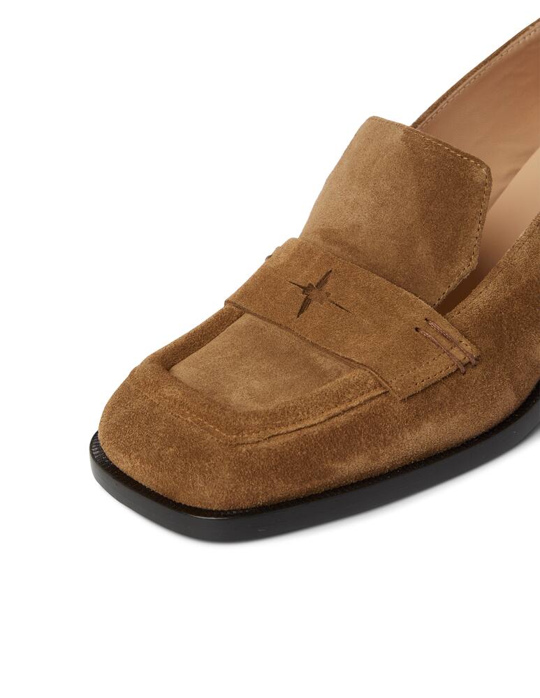 rinascente Nodaleto Décolleté in pelle con tacco largo Bulla Cara - marrone