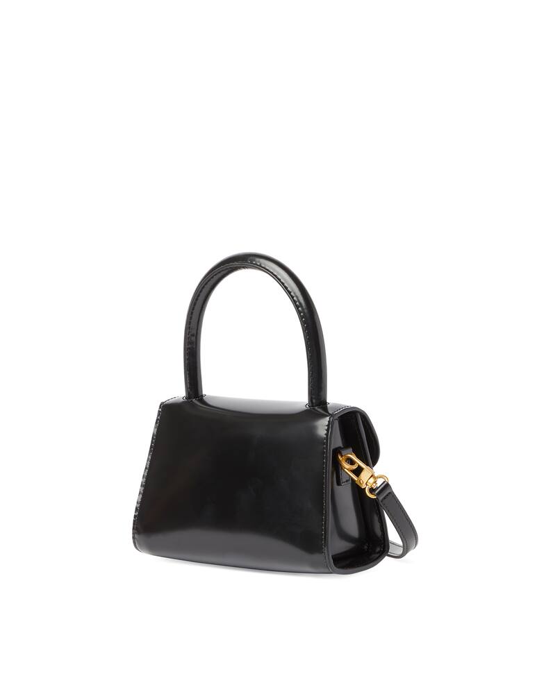 rinascente By Far Patent leather mini bag - black