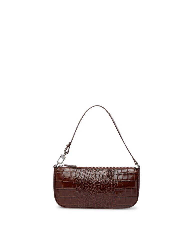 rinascente By Far Rachel Nutella Croco Borsa in Pelle Stampata
