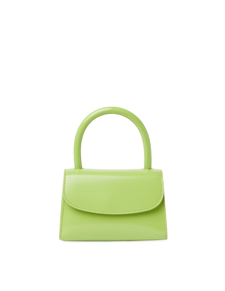 rinascente By Far Patent leather mini bag - green