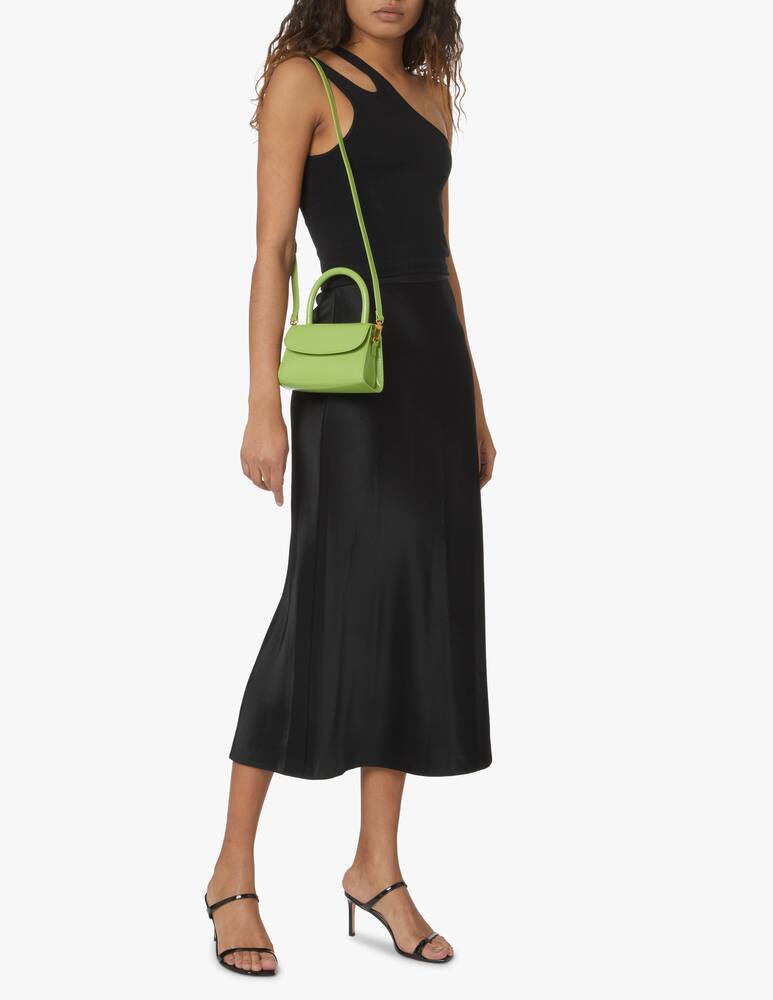 rinascente By Far Patent leather mini bag - green