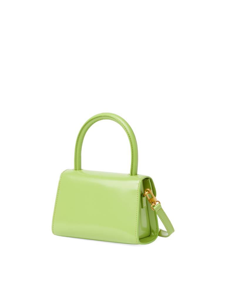 rinascente By Far Patent leather mini bag - green