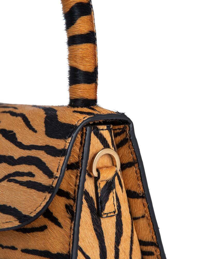 rinascente By Far Borsa Mini in cavallino tigrata