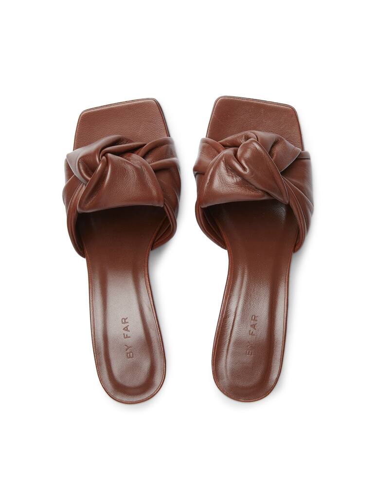 rinascente By Far Lana mules with bow - brown