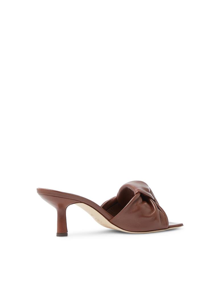rinascente By Far Lana mules with bow - brown