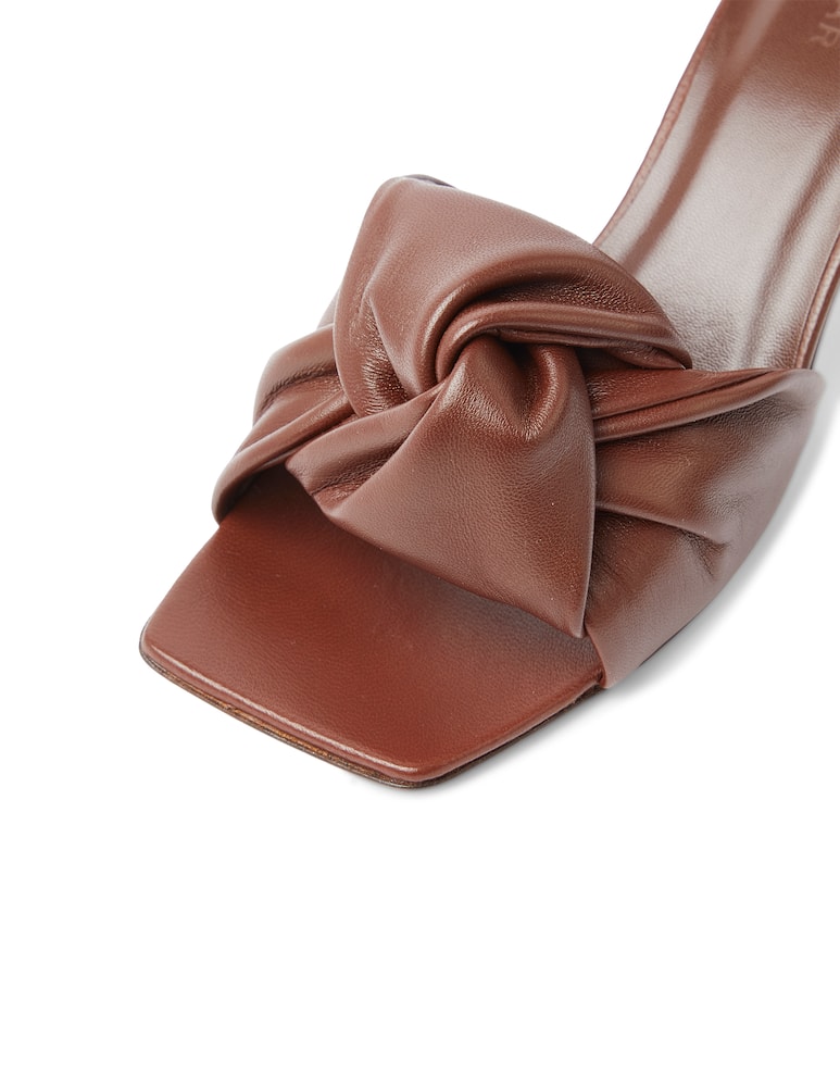 rinascente By Far Lana mules with bow - brown